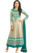 Reya Georgette Embroidered Semi-stitched Salwar Suit Dupatta Material